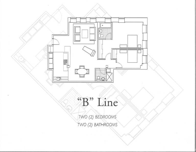 Floorplan for 80 Fourth Avenue, 4B