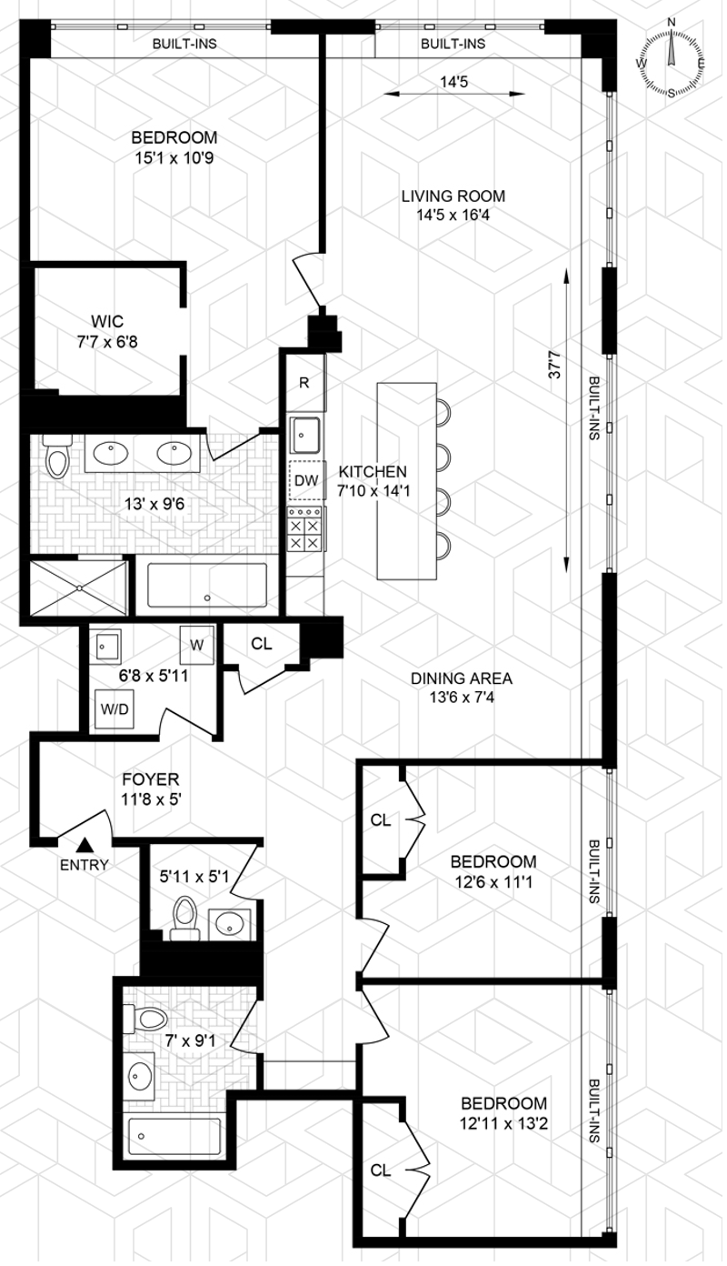 Floorplan for 30 Main Street, 6B