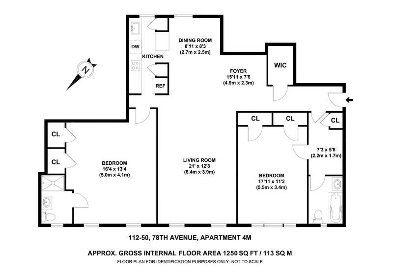Floorplan for 112-50 78th Avenue, 4M
