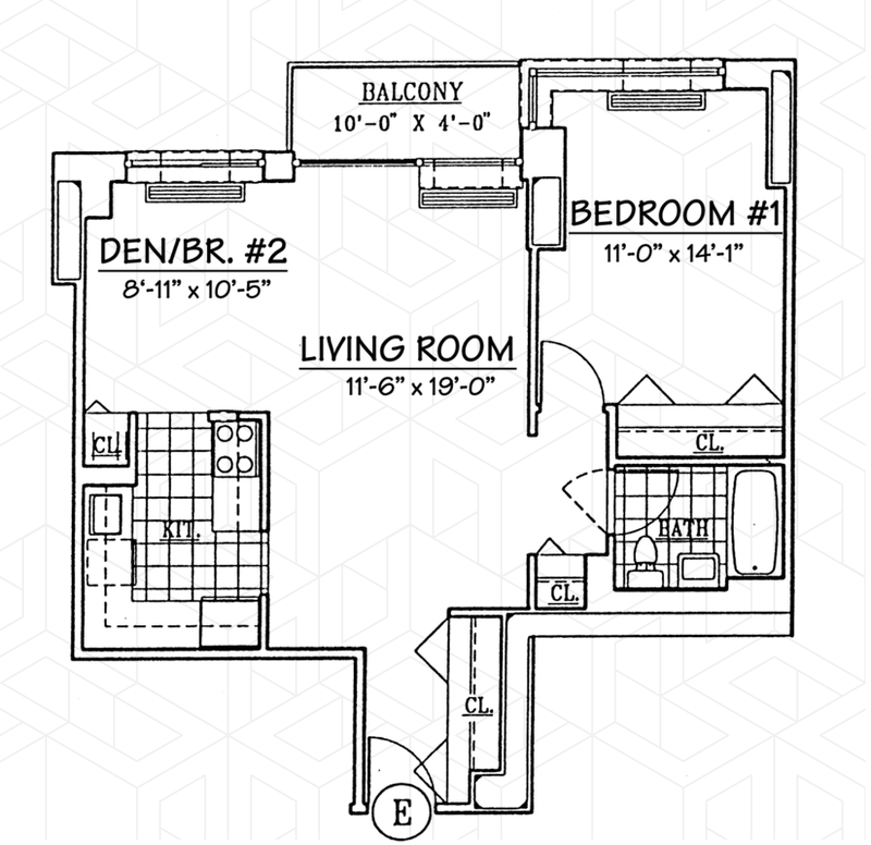 Floorplan for 4 -74 48th Ave, 20E
