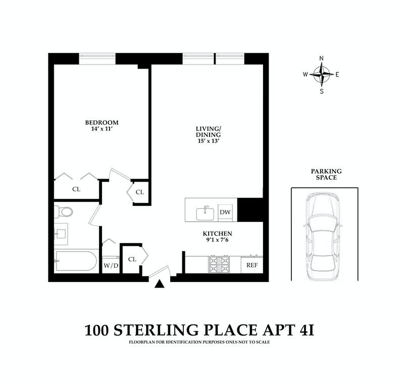 Floorplan for 100 Sterling Place, 4I