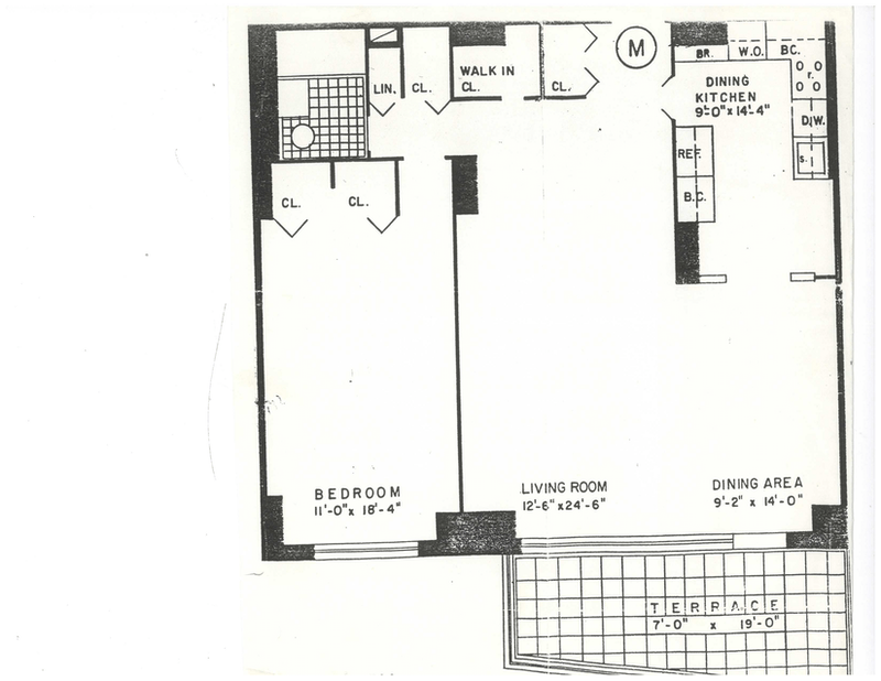 Floorplan for 2500 Johnson Avenue, 11M
