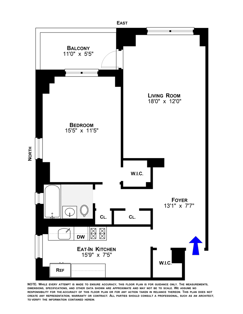 Floorplan for 475 FDR Drive