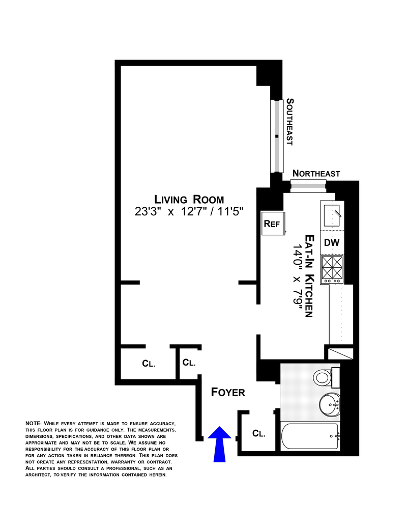 Floorplan for 415 Grand Street
