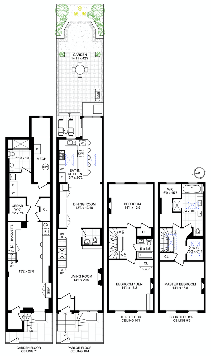 Floorplan for 1205 Garden Street