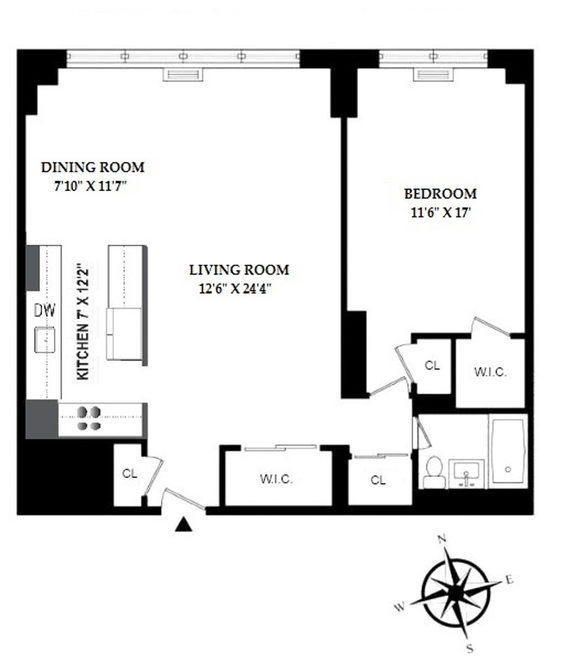 Floorplan for 142 West End Avenue, 10M