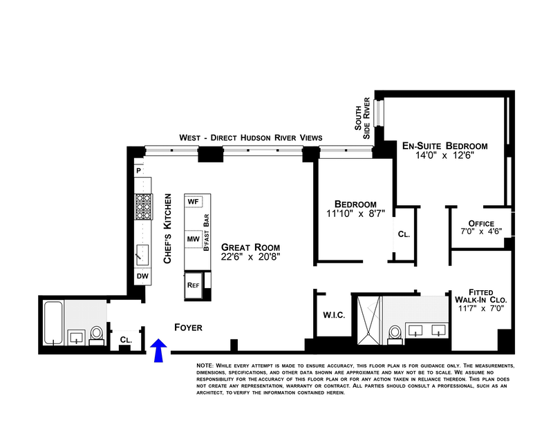 Floorplan for 11 Riverside Drive, 17GHW