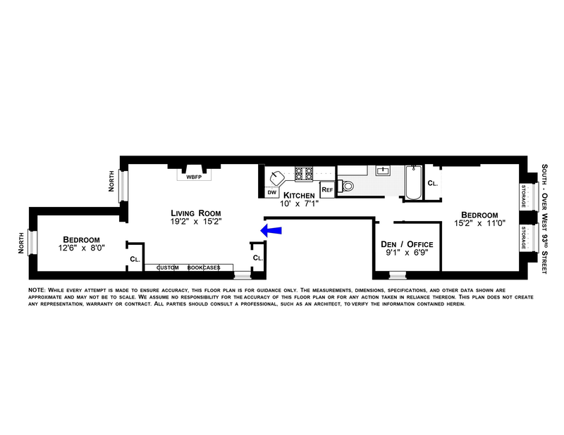 Floorplan for 265 West 93rd Street, 3