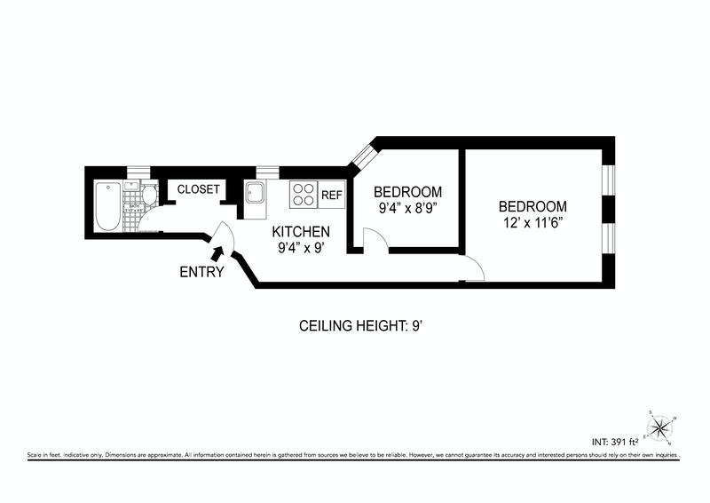 Floorplan for 229 Sullivan Street, 2C