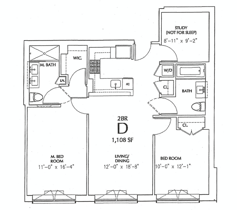 Floorplan for 21 -45 44th Drive, 2D