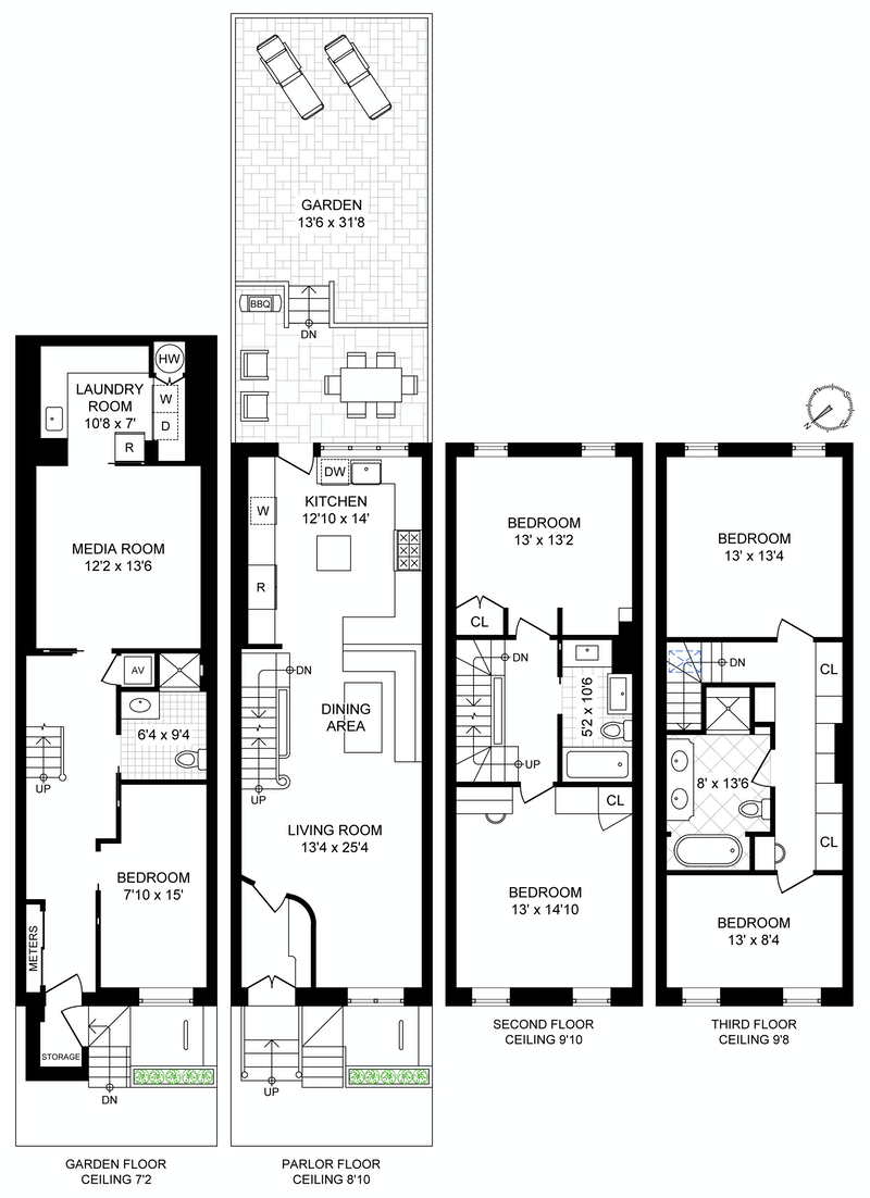 Floorplan for 937 Bloomfield