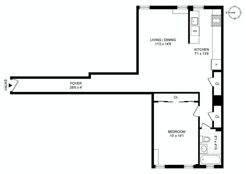 Floorplan for 640 Ditmas Avenue