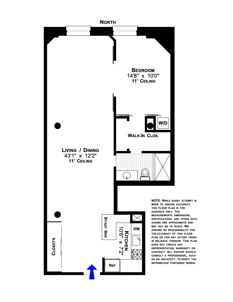 Floorplan for 39 East 12th Street, 611