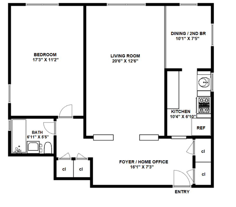 Floorplan for 76 -35 113th Street