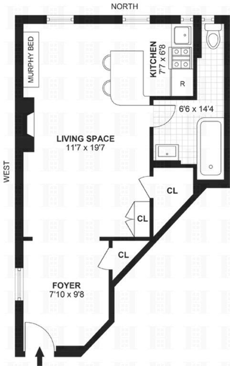 Floorplan for 22 Grove Street, 3A