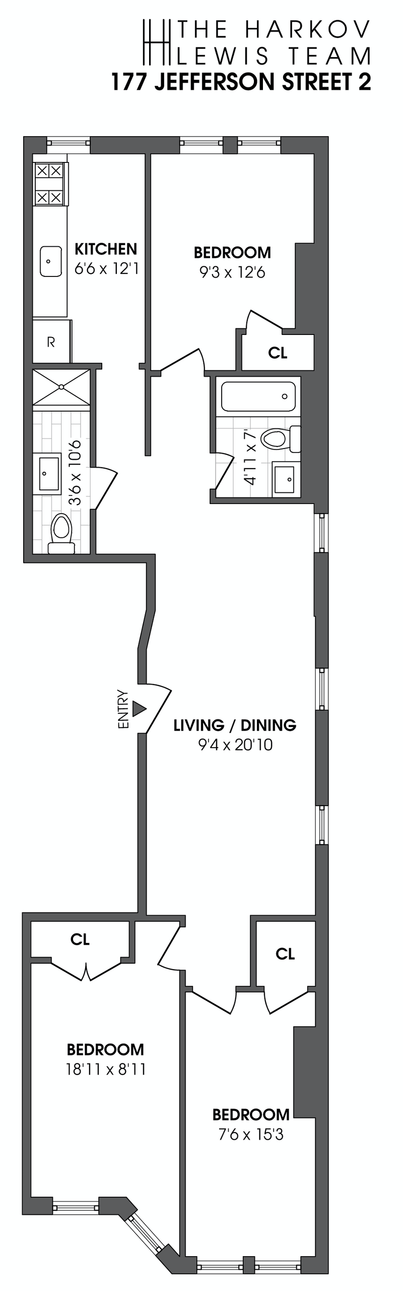 Floorplan for 177 Jefferson Street