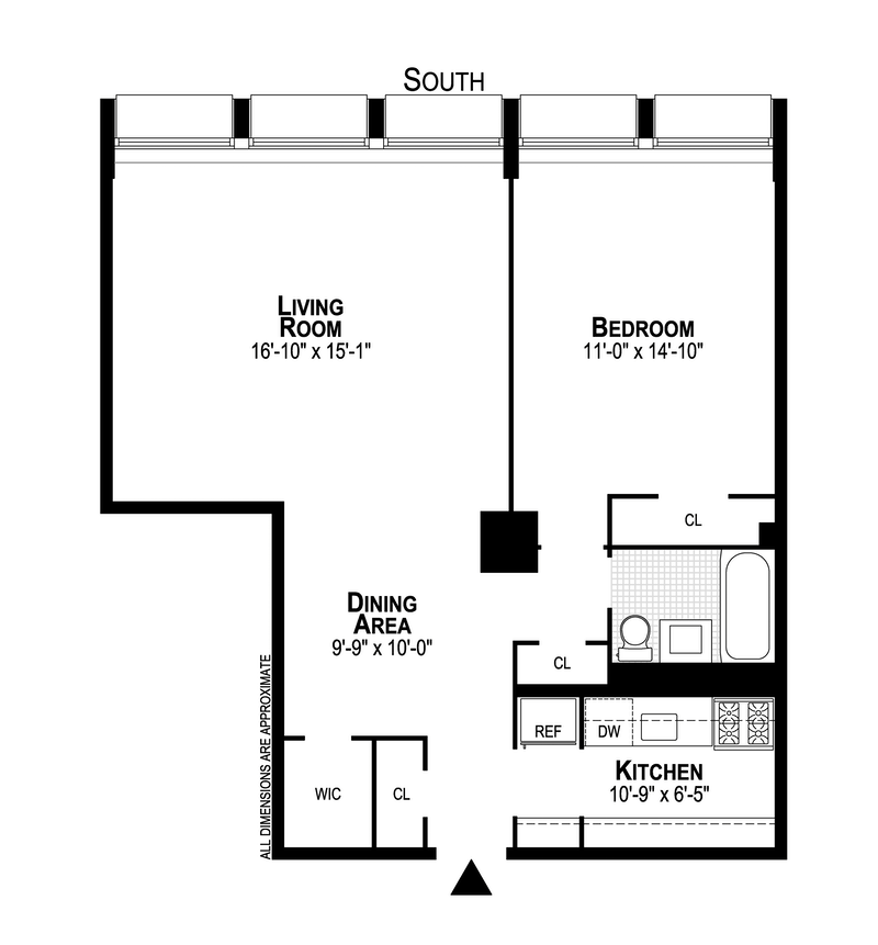 Floorplan for 343 East 30th Street, 2K