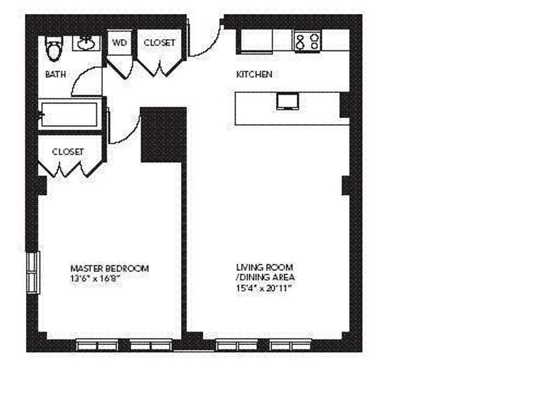 Floorplan for 85 Adams Street, 20B