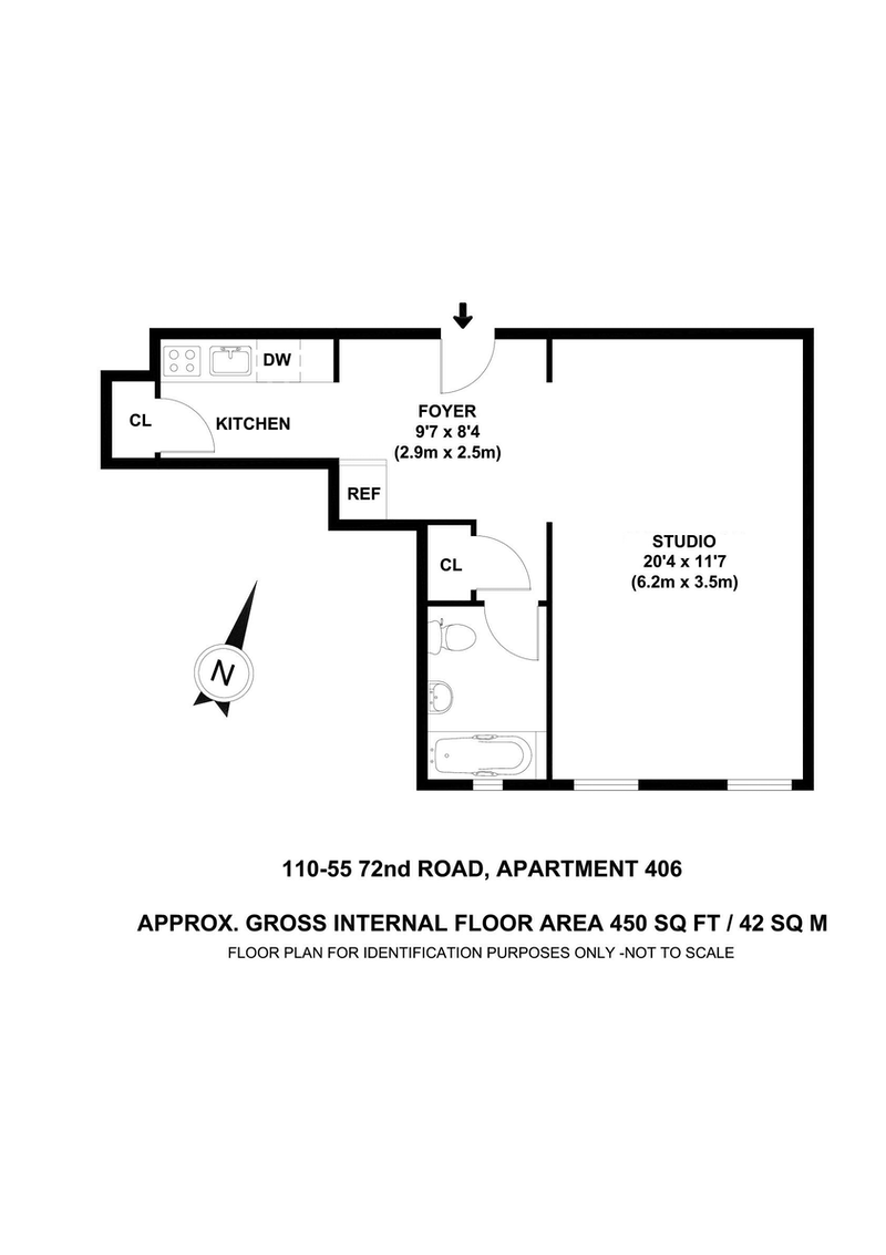 Floorplan for 110 -55 72nd Road