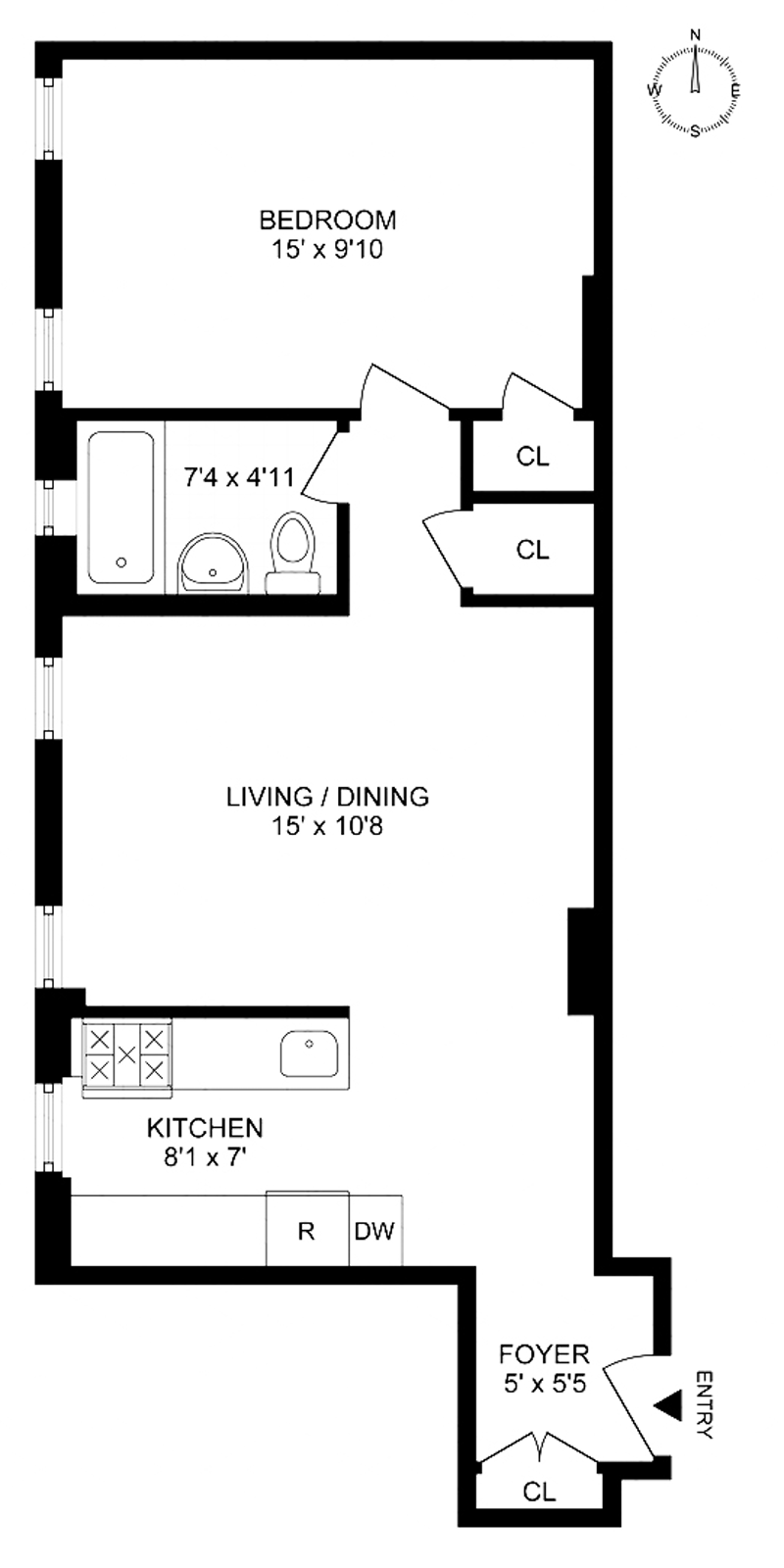 Floorplan for 425 Prospect Place, 1F