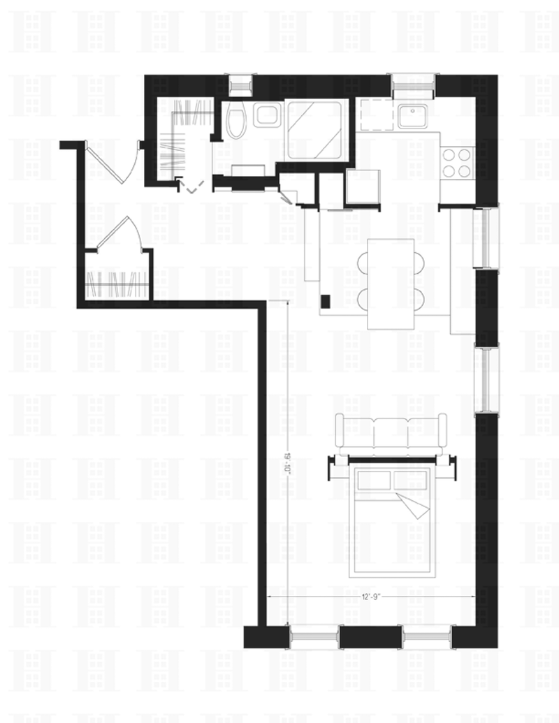 Floorplan for 145 Hicks Street, B56