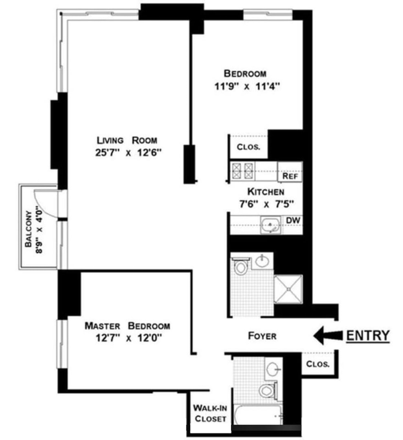 Floorplan for 250 East 40th Street, 31B
