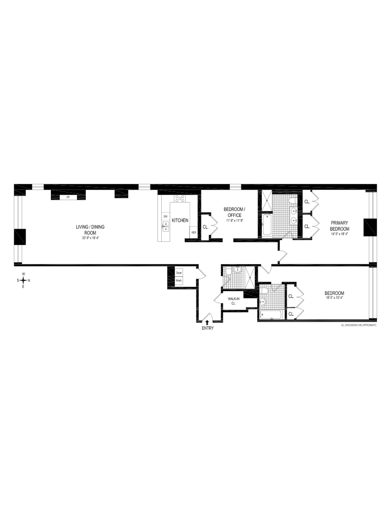Floorplan for 421 West 54th Street, 3D