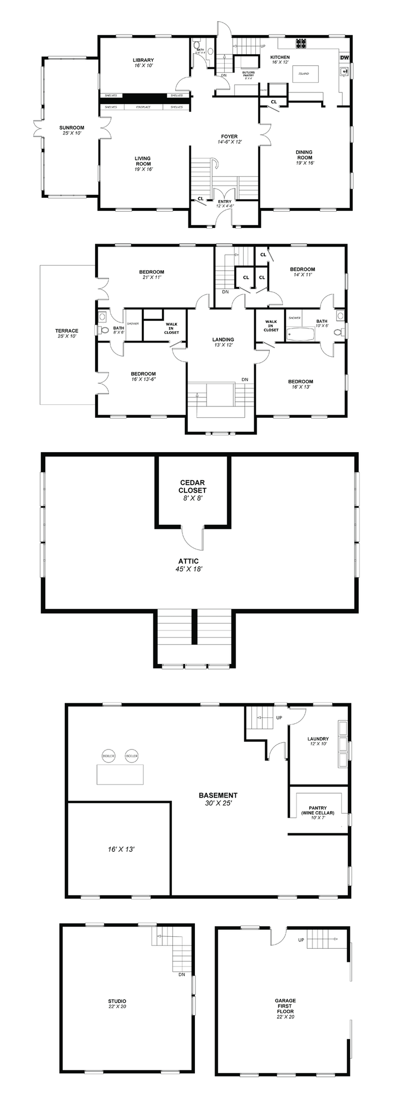 Floorplan for 10 Belmont Place