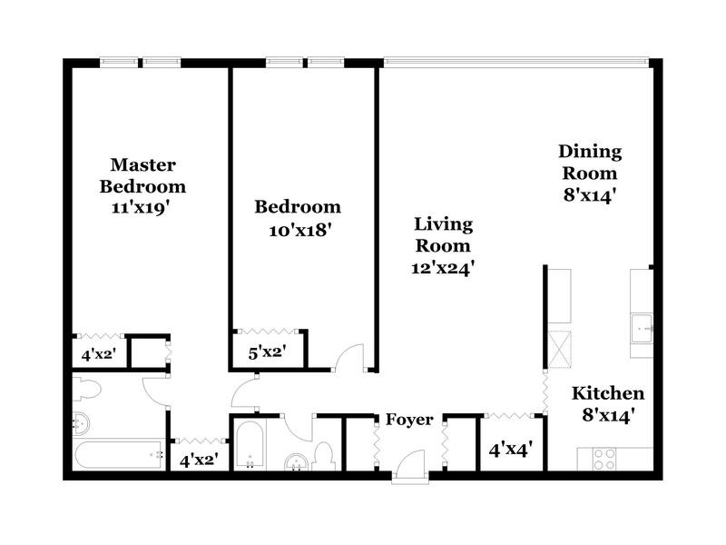 Floorplan for 555 Kappock Street, 6S