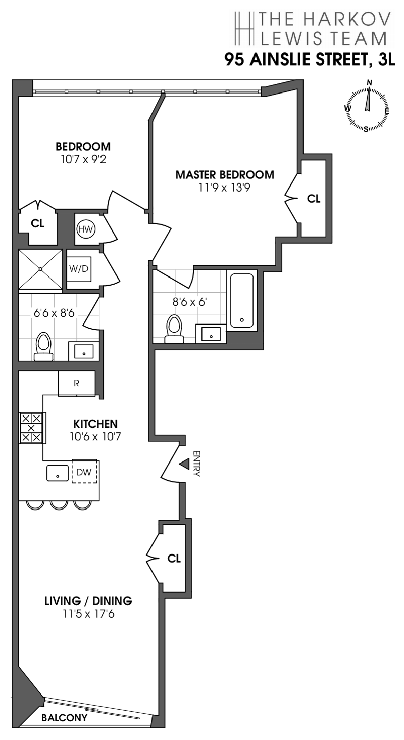 Floorplan for 95 Ainslie Street, 3L