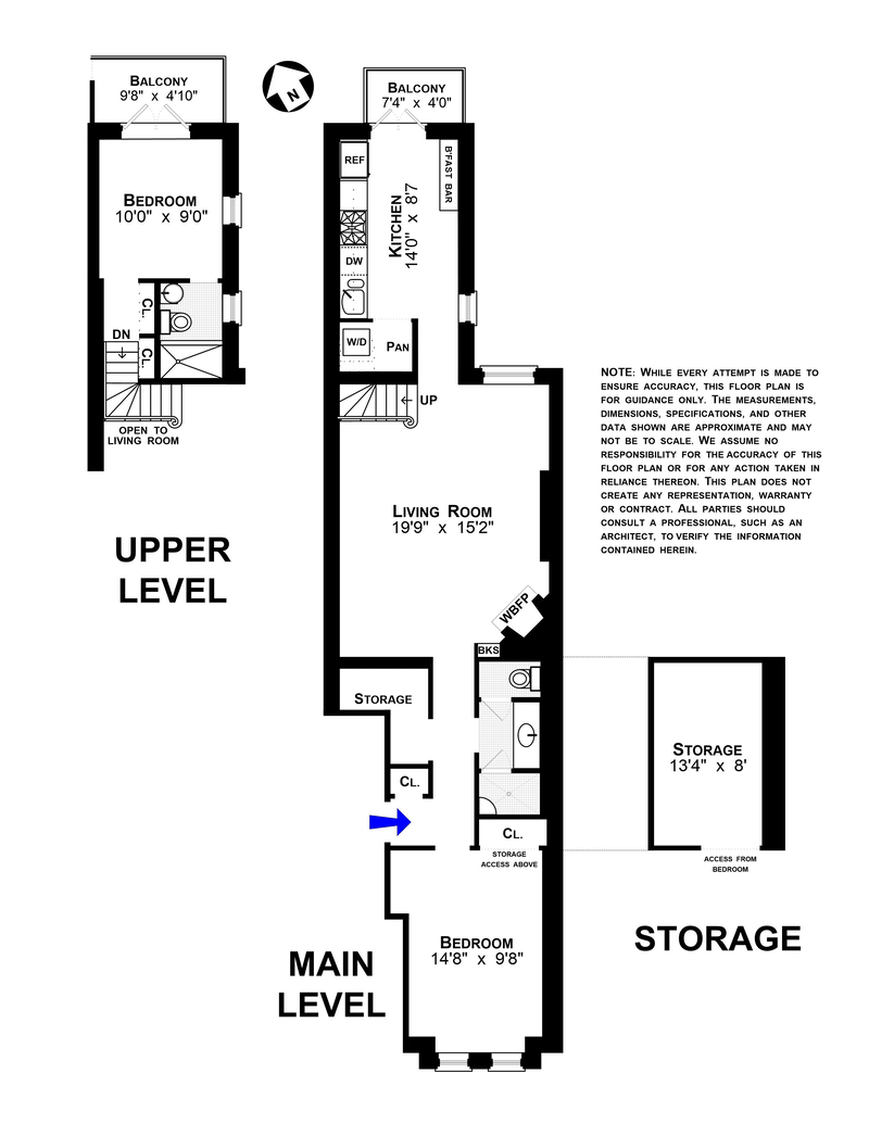 Floorplan for 105 West 78th Street, 1