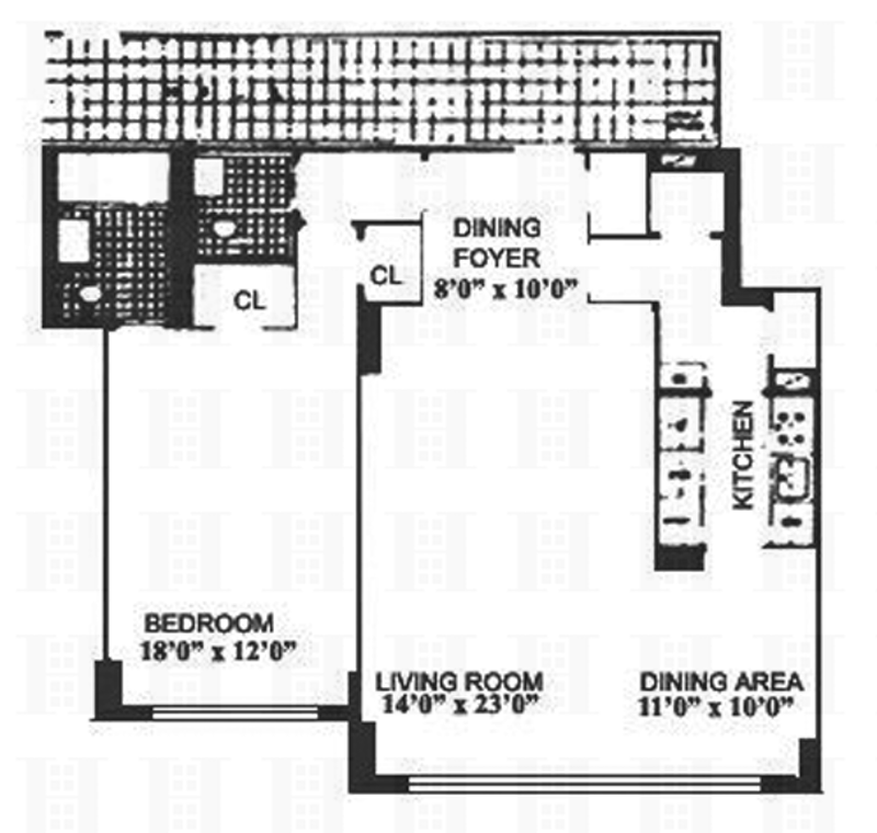 Floorplan for 57th/5th No Fee Huge Jr 4