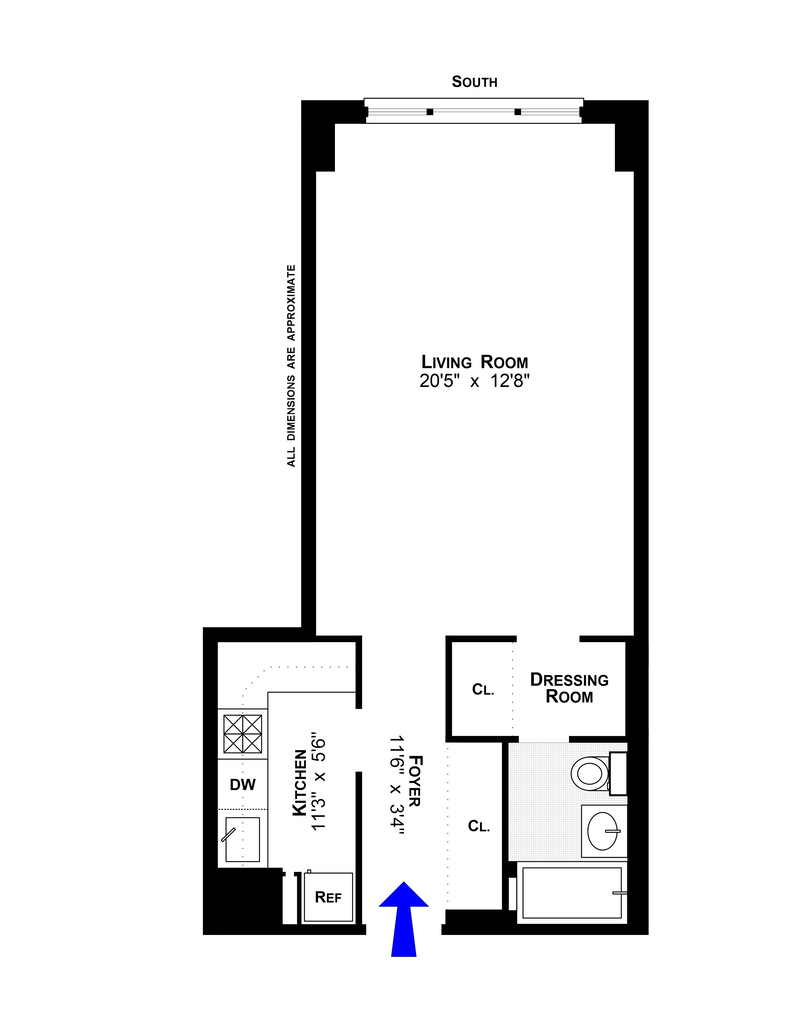 Floorplan for 130 East 18th Street, 5J