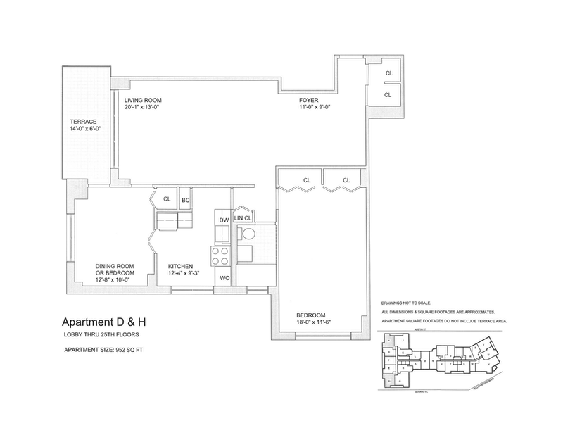 Floorplan for 70 -25 Yellowstone Blvd, 5D