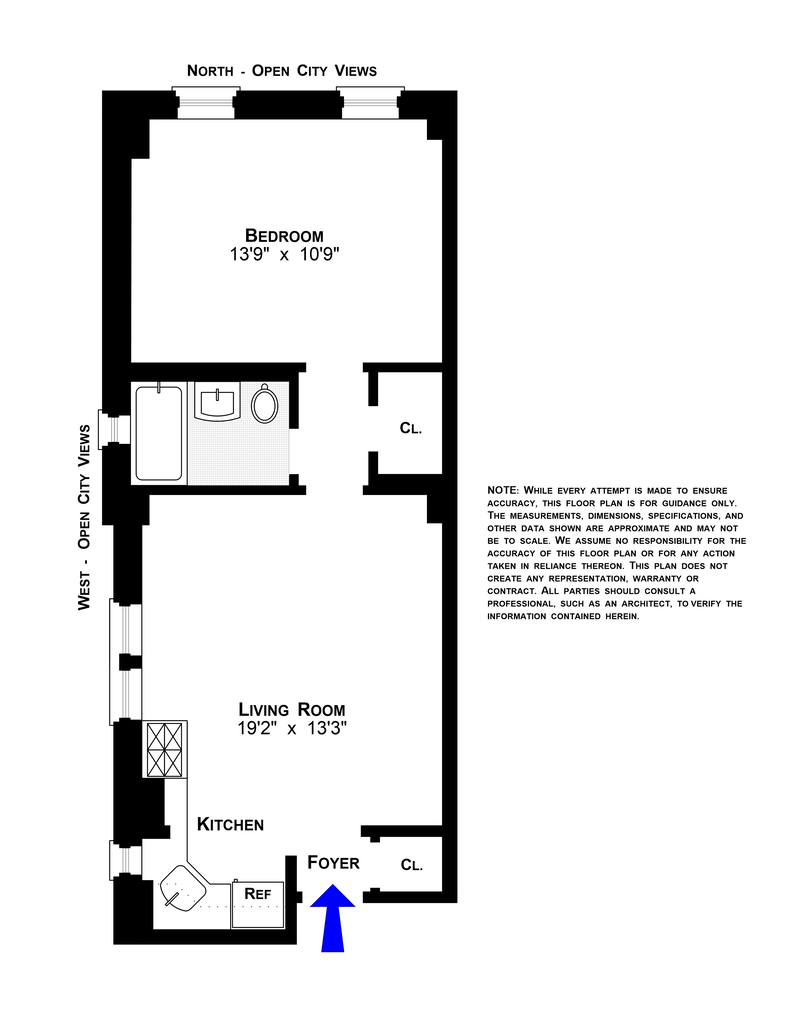 Floorplan for 49 West 72nd Street, 10A