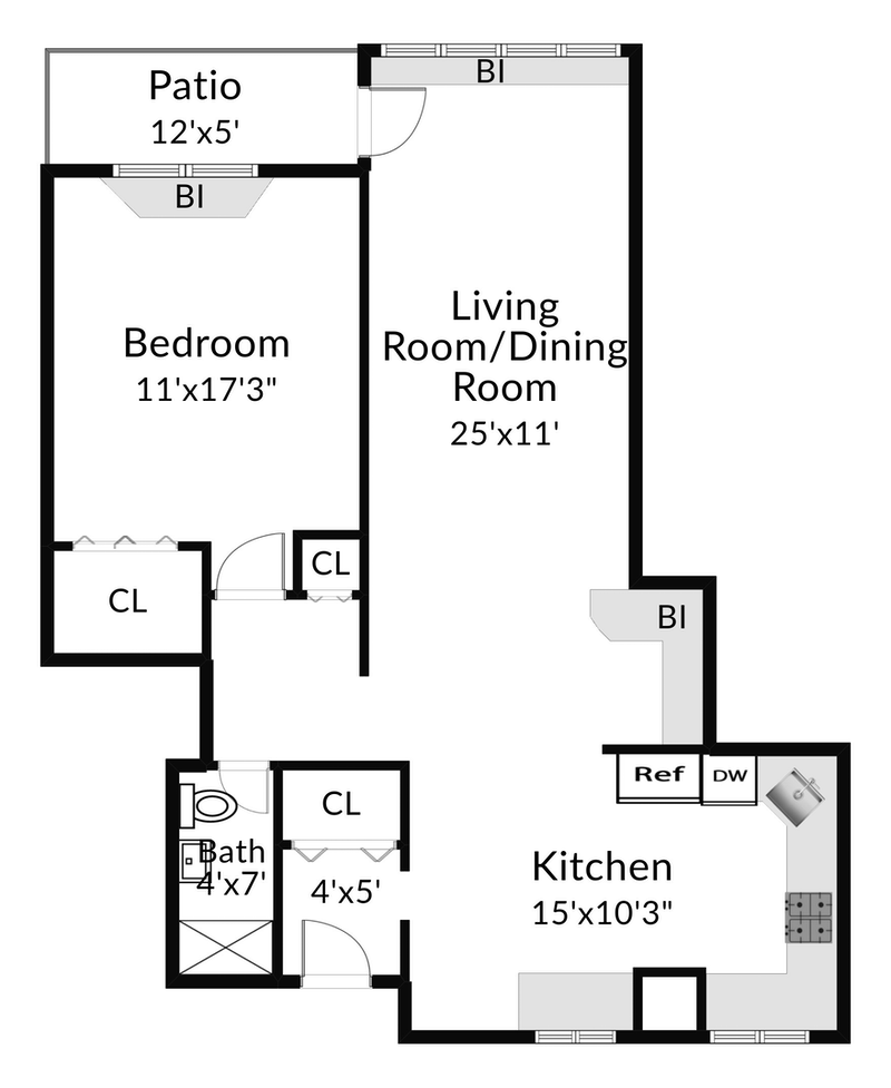 Floorplan for 5900 Arlington Avenue, 7K