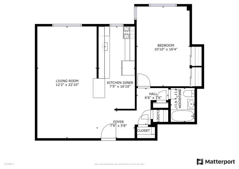 Floorplan for 100 Overlook Terrace, 417