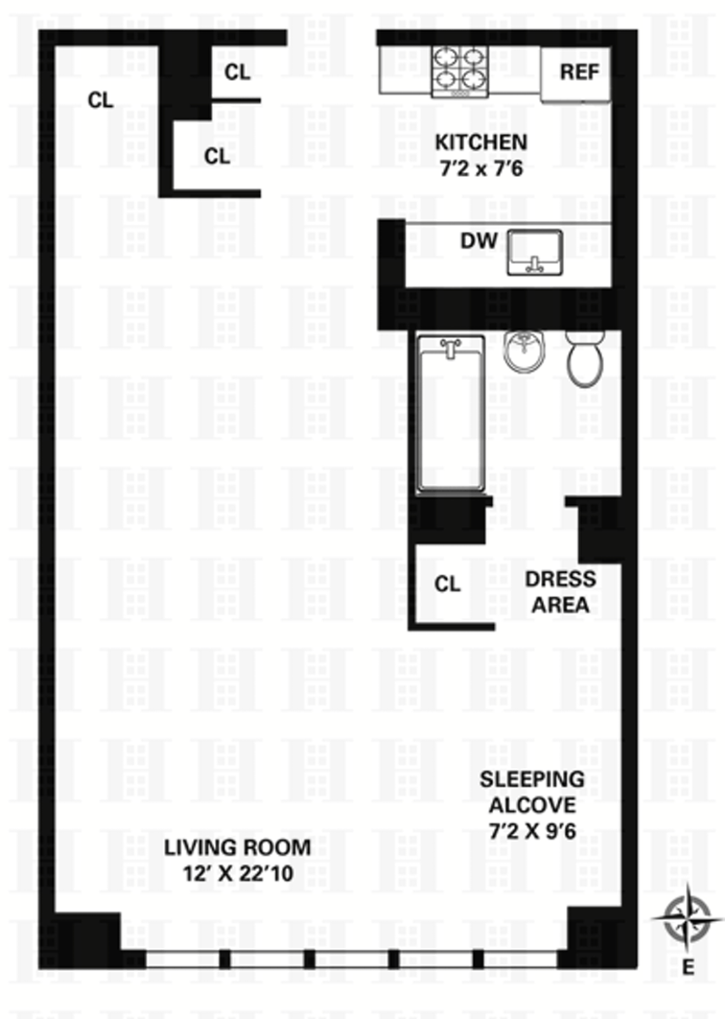 Floorplan for 330 Third Avenue, 9E