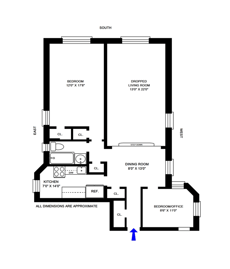 Floorplan for 310 East 75th Street, 3D