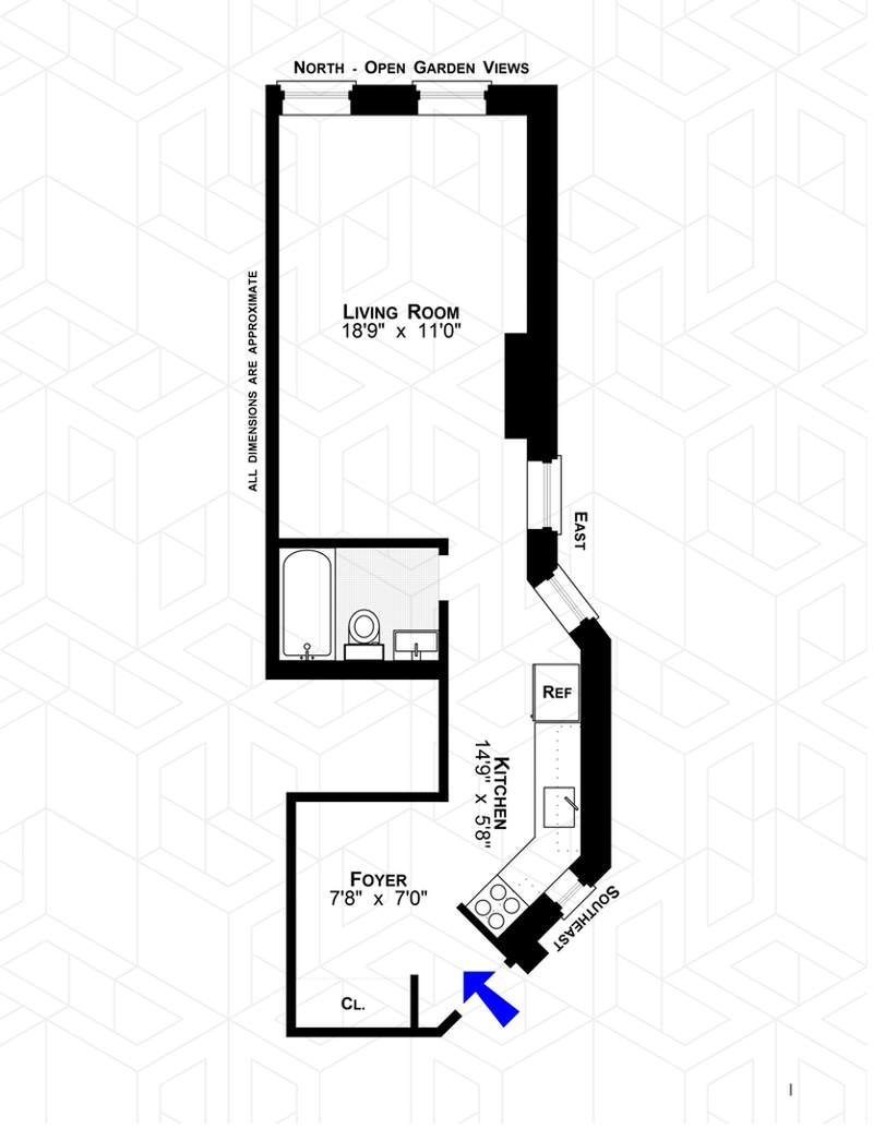 Floorplan for 195 Garfield Place, 4L