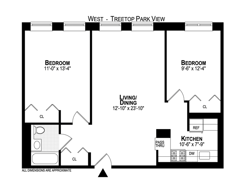 Floorplan for 1901 Madison Avenue, 516