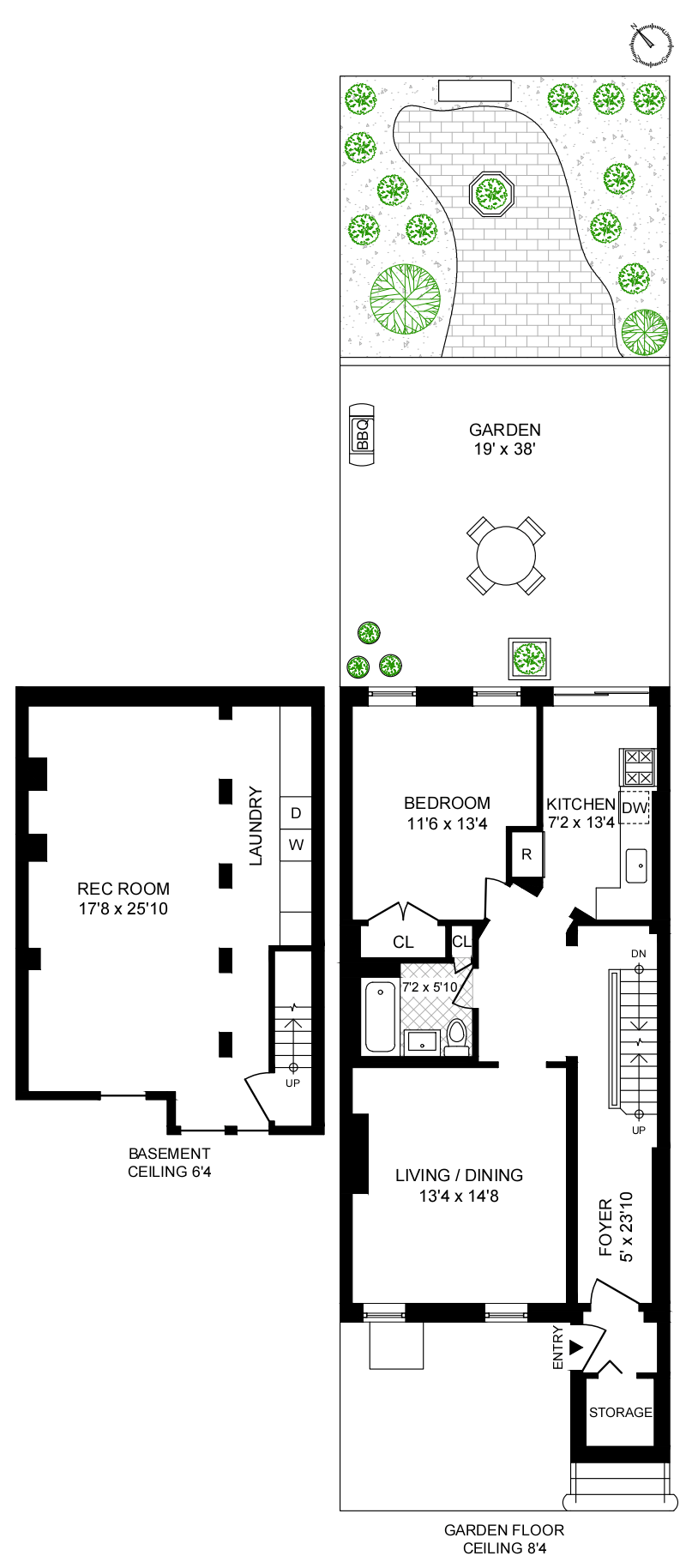 Floorplan for 459 9th Street, GRDN