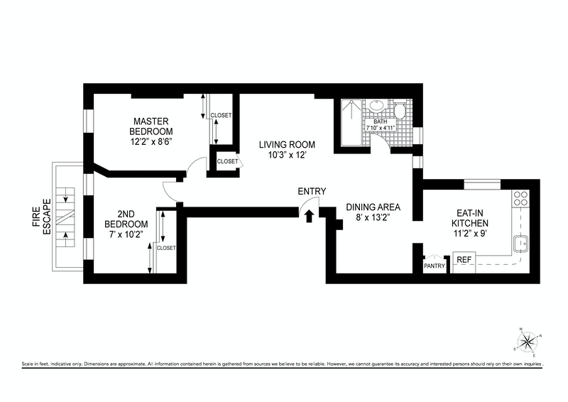 Floorplan for 43 Canal Street 2nd