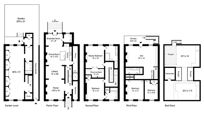 Floorplan for 88 Bedford Street, Townhouse