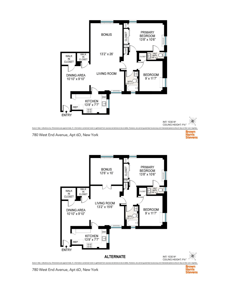 Floorplan for 780 West End Avenue, 6D