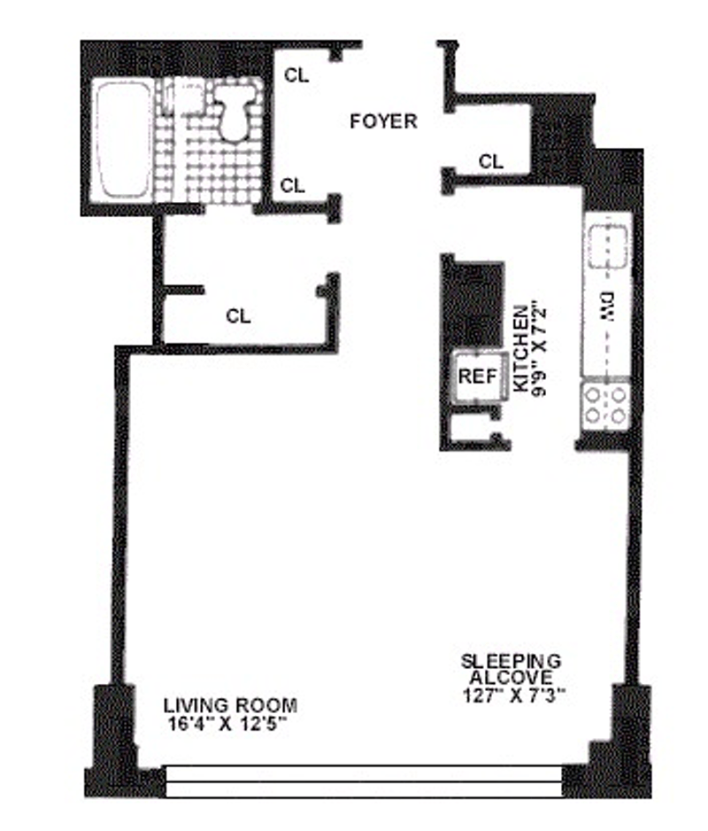 Floorplan for 160 West End Avenue, 23G