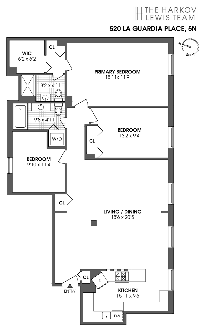 Floorplan for 520 Laguardia Place, 5N