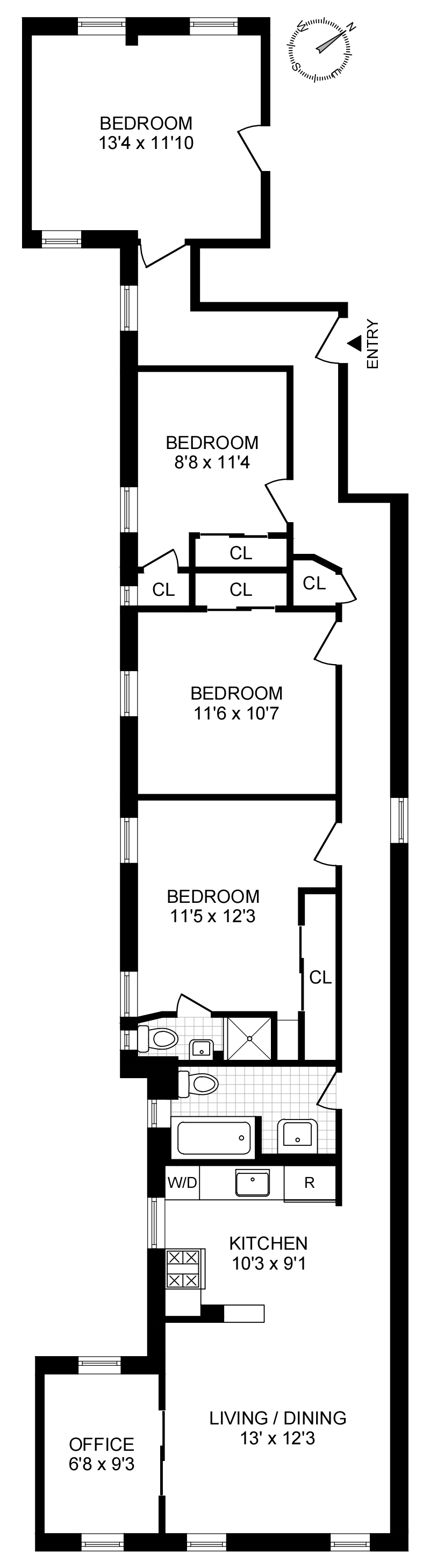 Floorplan for 61 Morningside Ave