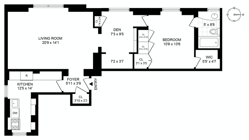 Floorplan for 26 East 63rd Street, 11B