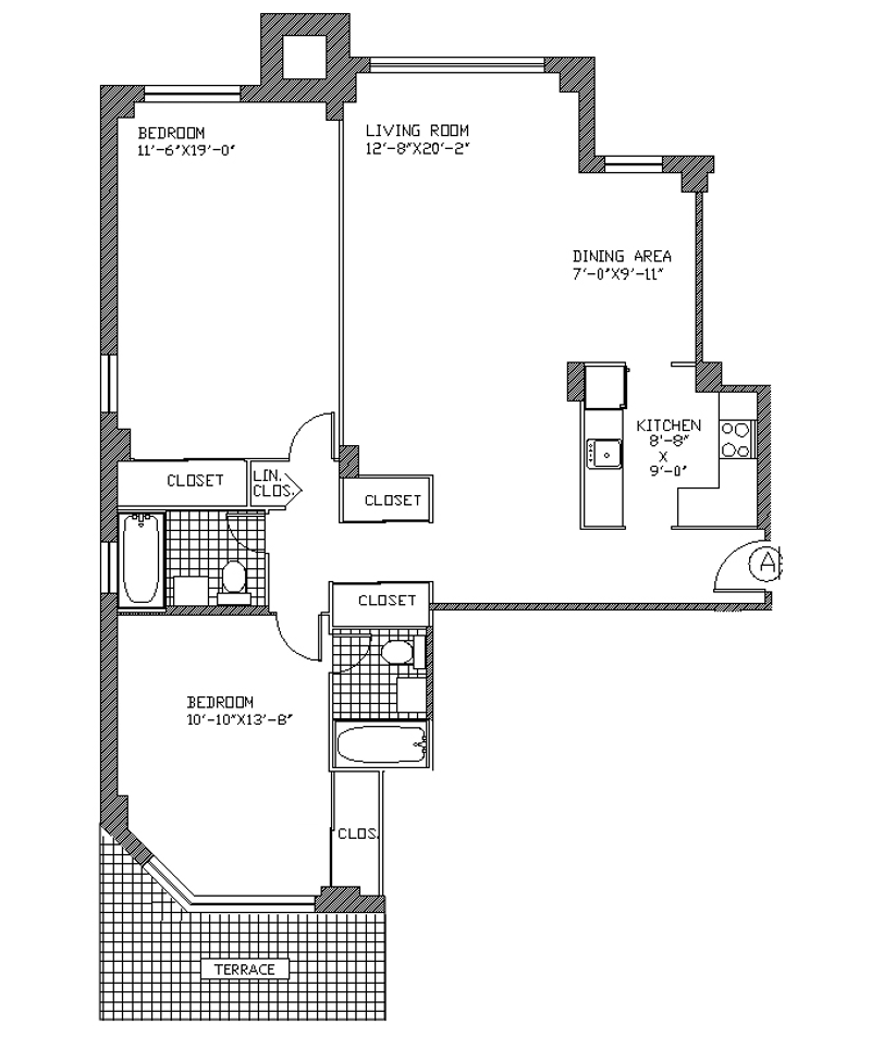 Floorplan for 125 East 87th Street, 16A